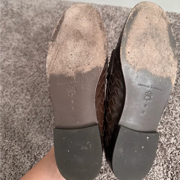 Loeffler Randall Rachel Espresso Woven Leather Loafers Size 8B - Picture 11 of 14